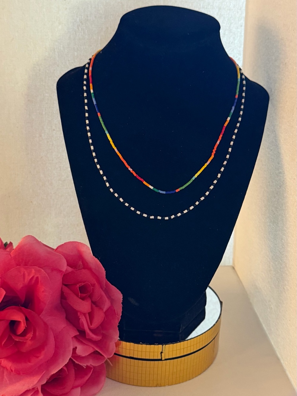 Roxanne Assoulin Kaleidoscope Petite Necklace Duo Set of 2 NEW